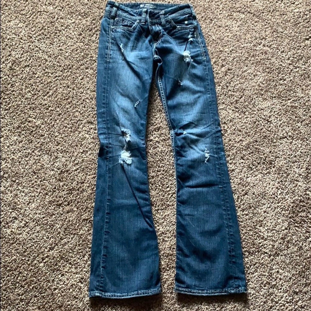 Silver jeans